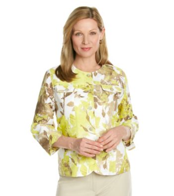 Alfred Dunner® Petites' Sahara Desert Floral Print Jacket