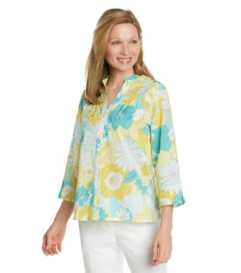Alfred Dunner® Petites' Walking On Sunshine Floral Shirt