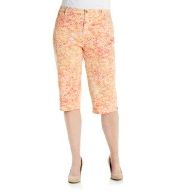 Gloria Vanderbilt® Plus Size Printed Capri