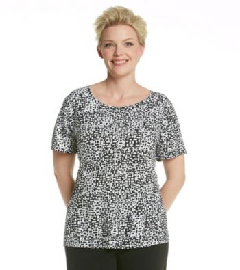 Notations® Plus Size Crewneck Tee