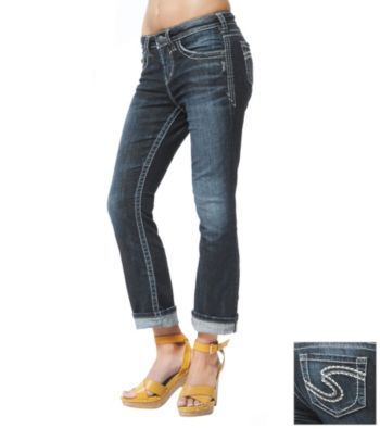 Silver Jeans Co. Natsuki Curvy Fit High-Rise Capri Jeans