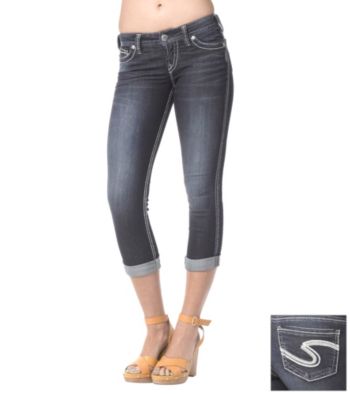 Silver Jeans Co. Frances Straight Fit Low-Rise Capri Jeans