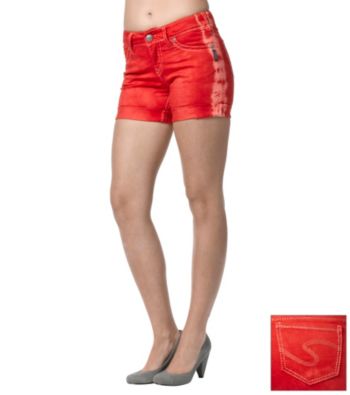 Silver Jeans Co. Suki Curvy Fit Mid-Rise Tie-dye Shorts