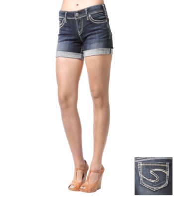 Silver Jeans Co. Suki Curvy Fit Mid-Rise Shorts