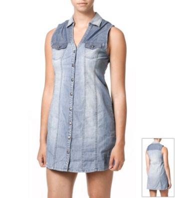 Silver Jeans Co. Denim Trucker Dress