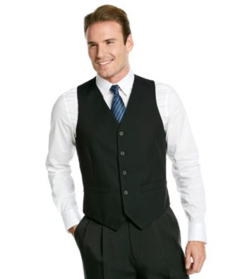 Geoffrey Beene® Men's Black Solid Vest