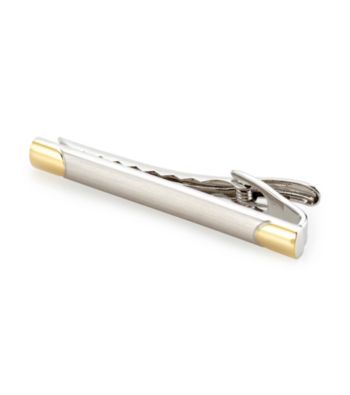 Kenneth Roberts Platinum® Men's Silver/Gold Tie Clip