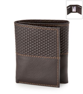 Kenneth Roberts Platinum® Men's Argyle Trifold Leather Wallet