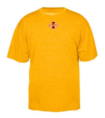 J. America® Men's Gold Iowa State Heathered Performance Tee