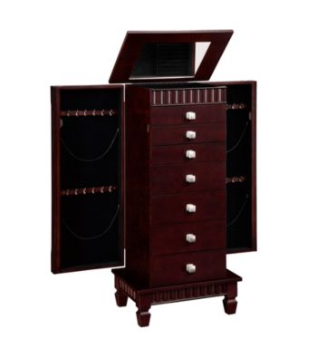 Powell® Contemporary Merlot Jewelry Armoire