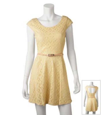 A. Byer Juniors' Open Back Dress