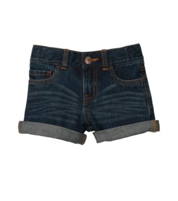 OshKosh B'Gosh® Girls' 4-6X Denim Cuffed Shorts