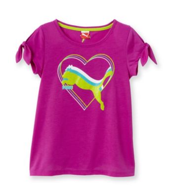 PUMA® Girls' 7-16 Purple Heart Tee
