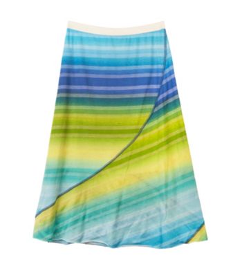 Amy Byer Girls' 7-16 Blue/Green Striped Skirt
