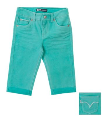 Levi's® Girls' 7-16 Spring Green Fade Skimmer Shorts