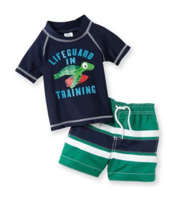 Carter's® Baby Boys' Navy 2-pc. Turtle Rashguard Swim Set