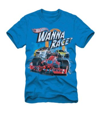 Hot Wheels® Boys' 4-7 Blue Short Sleeve 