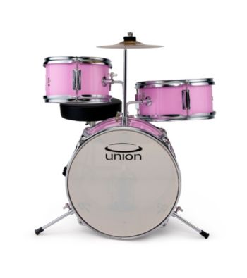 Union UT3 3-pc. Pink Toy Drum Set with Cymbal and Throne
