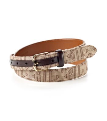 Lauren Ralph Lauren Khaki Sign Belt