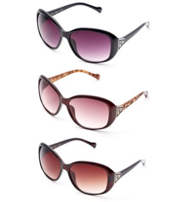 Jessica Simpson Black Glam JS Cup Plastic Sunglasses