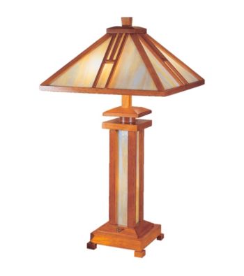 Dale Tiffany Wood Mission Table Lamp