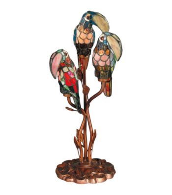 Dale Tiffany Three Parrots Table Lamp