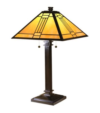 Dale Tiffany Noir Mission Table Lamp