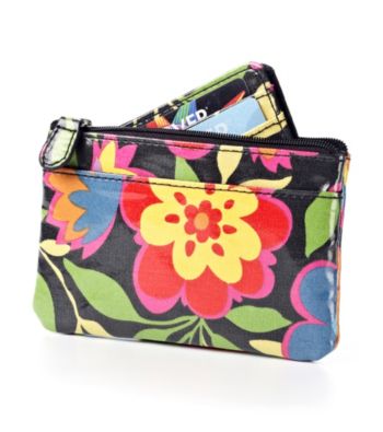 Relativity® Card, Key & Coin Wallet - Bright Floral