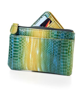Relativity® Card, Key & Coin Wallet - Green Ombre