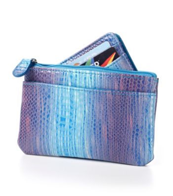 Relativity® Card, Key & Coin Wallet - Blue Ombre