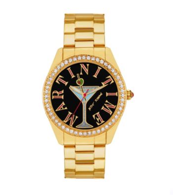 Betsey Johnson® Martini Time Dial Watch
