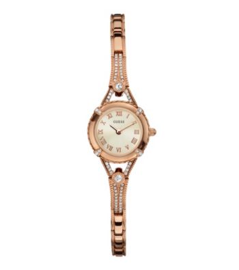 Guess Rose Goldtone Petite Glamour Embellishment Watch