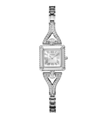 Guess Silvertone Petite Retro Glamour Watch