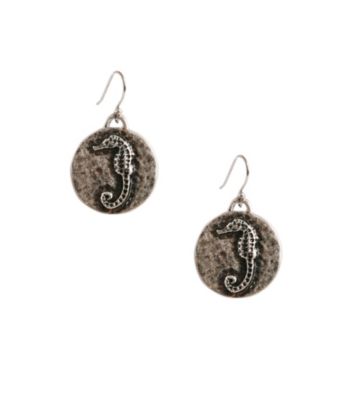 Lucky Brand® Silvertone Novelty Earrings