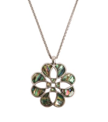 Lucky Brand® Silvertone Stone Pendant