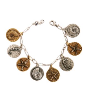 Lucky Brand® Two Tone Charm Bracelet