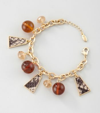 Guess Goldtone Charm Bracelet