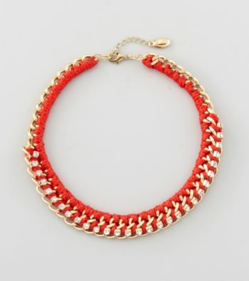 Guess Goldtone Cord Necklace