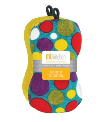 Mükitchen Polka Dot 2-pk. Scrub Sponge