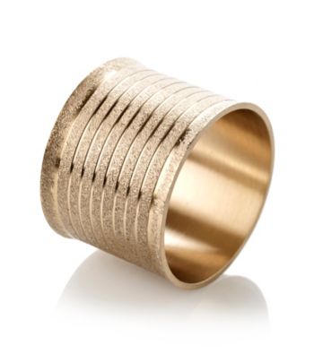 LivingQuarters Ribbed Spool Napkin Ring