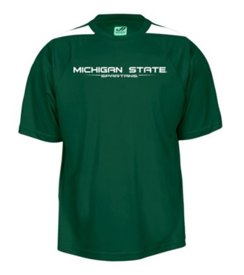 J. America® Men's Forest Green Michigan State Mesh Performance Tee