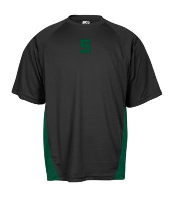 J. America® Men's Black Michigan State Mesh Performance Tee