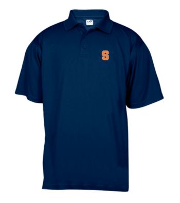 J. America® Men's Navy Syracuse Solid Mesh Performance Polo