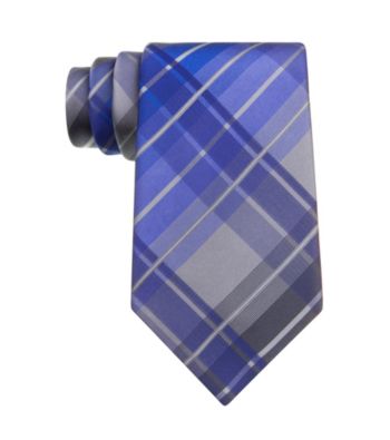 Kenneth Cole REACTION® Men's Teal Monroe Grid Silk Tie