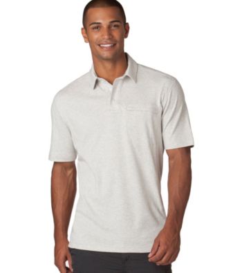 Chaps® Men's Silver Birch Short Sleeve Explorer Hidden Polo