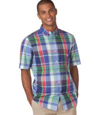 Chaps® Men's Island View Long Sleeve Dockside Plaid Woven Shirt