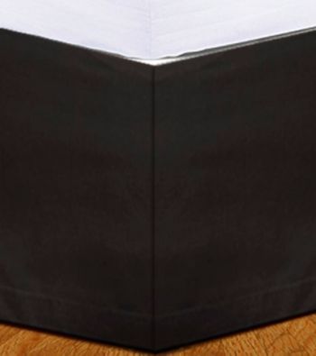 Donna Sharp® Just Black Flanged Bedskirt