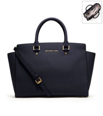 MICHAEL Michael Kors® Selma Leather Top Zip Satchel