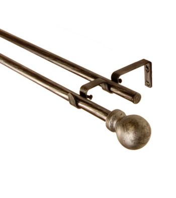 BCL Drapery Hardware Classic Ball Double Curtain Rod