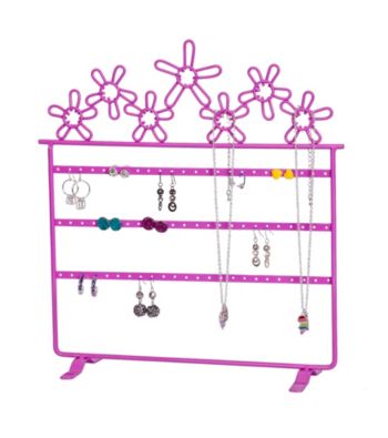 Mele & Co. Flora Metal Daisies Jewelry Stand in Pink